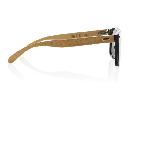 Lunettes de soleil en plastique recyclé RCS et bambou Prism marron | sans marquage | non disponible | non disponible