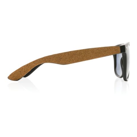 Lunettes de soleil en PC recyclé GRS avec liège FSC® noir | sans marquage | non disponible | non disponible