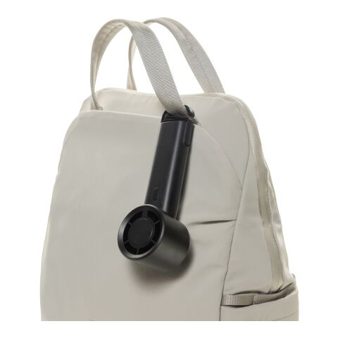 Ventilateur portable en plastique recyclé RCS Twist noir | sans marquage | non disponible | non disponible