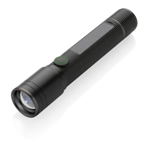 Lampe torche 3W rechargeable par USB en alu RCS Gear X noir | sans marquage | non disponible | non disponible