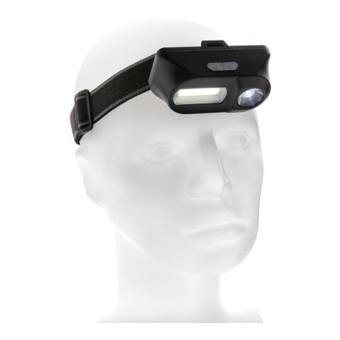Lampe frontale avec LED et COB noir | sans marquage | non disponible | non disponible