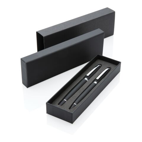 Set de stylos Deluxe noir | sans marquage | non disponible | non disponible