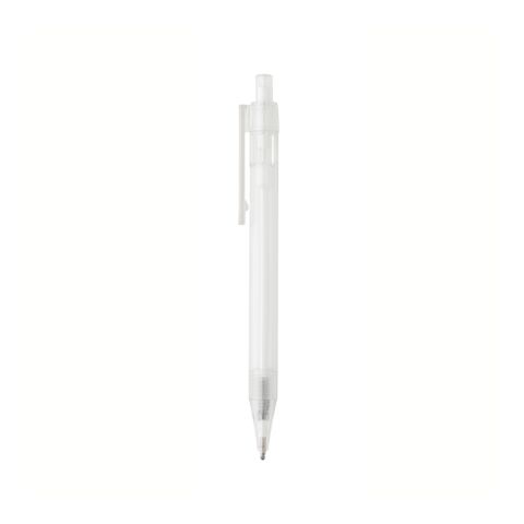 Stylo transparent X8 en rPET GRS blanc | sans marquage | non disponible | non disponible