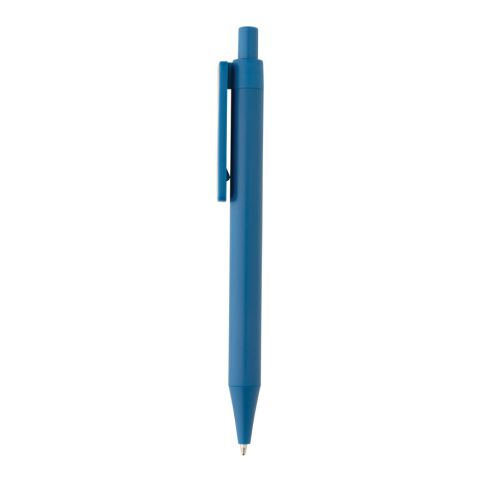 Stylo en ABS recyclé GRS avec clip en bambou bleu | sans marquage | non disponible | non disponible
