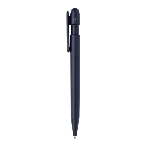 Stylo couleur uni en ABS recyclé et certifié GRS Devin bleu marine | sans marquage | non disponible | non disponible