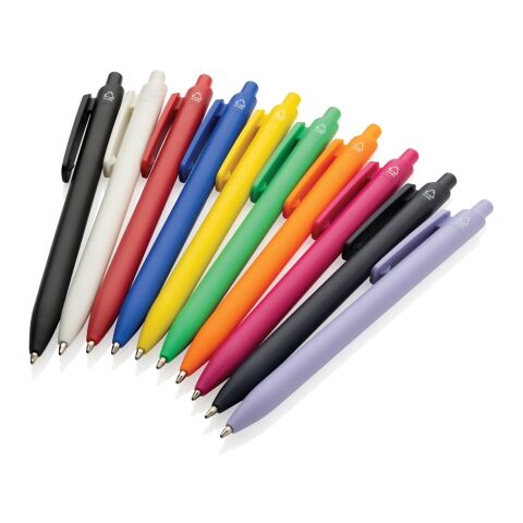 Stylo en ABS recyclé certifié GRS Bolt bleu marine | sans marquage | non disponible | non disponible