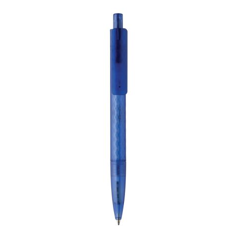 Stylo X3 en plastique givré GRS bleu | sans marquage | non disponible | non disponible