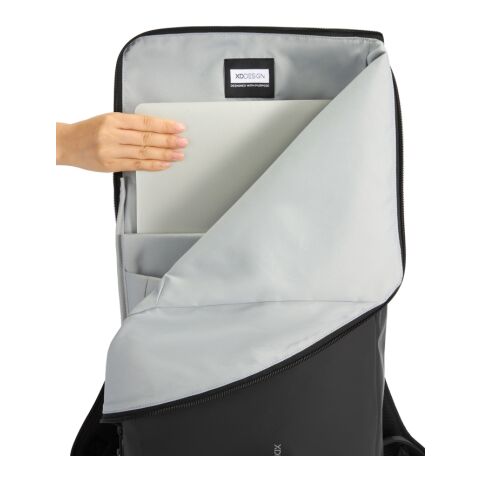 Sac à dos à rabat étanche Urban noir-gris | sans marquage | non disponible | non disponible