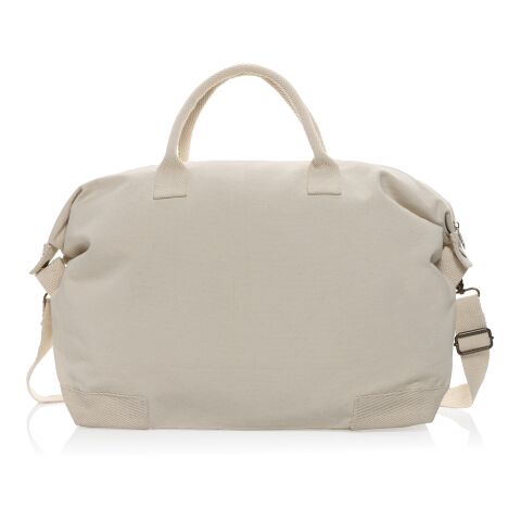 Sac week-end en toile recyclée 500 g/m² AWARE™ Kezar blanc | sans marquage | non disponible | non disponible | non disponible