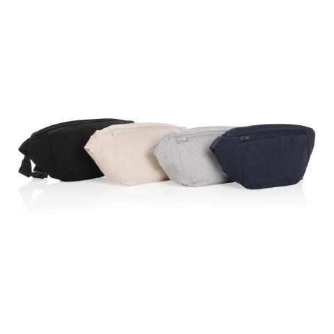 Sac banane en toile recyclé et non teintée Impact AWARE™ bleu marine | sans marquage | non disponible | non disponible