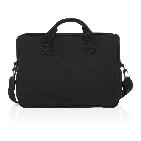 Sacoche ordinateur 15,4'' en coton recyclé AWARE™ Laluka noir | sans marquage | non disponible | non disponible | non disponible