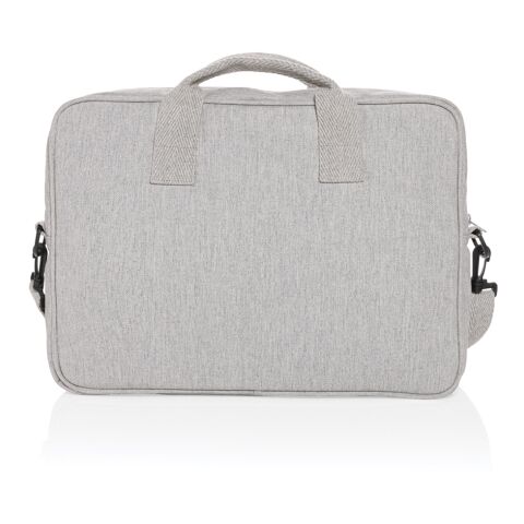 Sacoche ordinateur 15,4'' en coton recyclé AWARE™ Laluka gris | sans marquage | non disponible | non disponible | non disponible