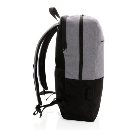 Sac à dos ordinateur 15,6&quot; avec USB et anti RFID noir | sans marquage | non disponible | non disponible | non disponible