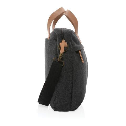 Sac ordinateur Impact AWARE™ en toile 16oz recyclé noir | sans marquage | non disponible | non disponible | non disponible