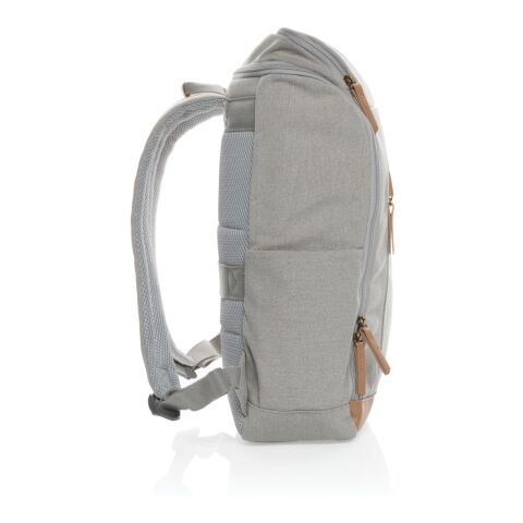 Sac à dos ordinateur Impact AWARE™ en toile 16oz recyclé gris | sans marquage | non disponible | non disponible | non disponible