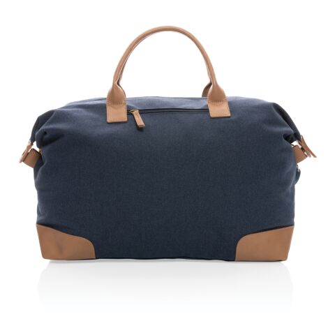 Sac weekend Impact AWARE™ en toile 16oz recyclé bleu | sans marquage | non disponible | non disponible | non disponible