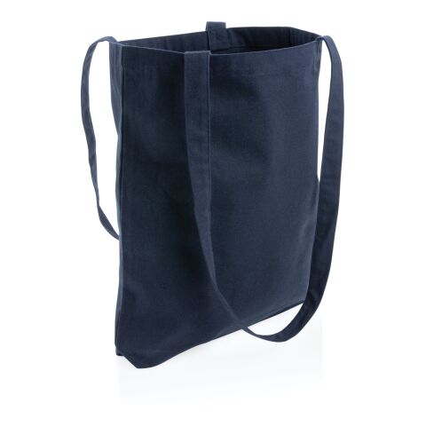 Sac shopping type Tote bag Impact en coton recyclé AWARE™ bleu marine | sans marquage | non disponible | non disponible | non disponible