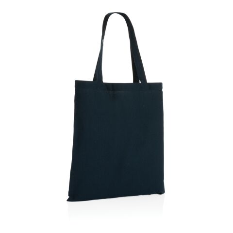 Sac tote bag en coton recyclé 145 gr Impact AWARE™ bleu marine | sans marquage | non disponible | non disponible | non disponible