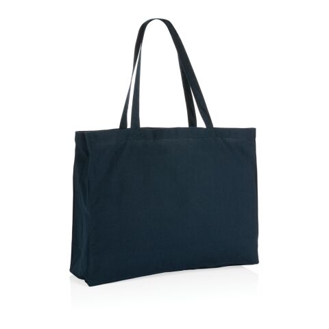 Sac shopping en coton recyclé 145 gr Impact AWARE™ bleu marine | sans marquage | non disponible | non disponible | non disponible