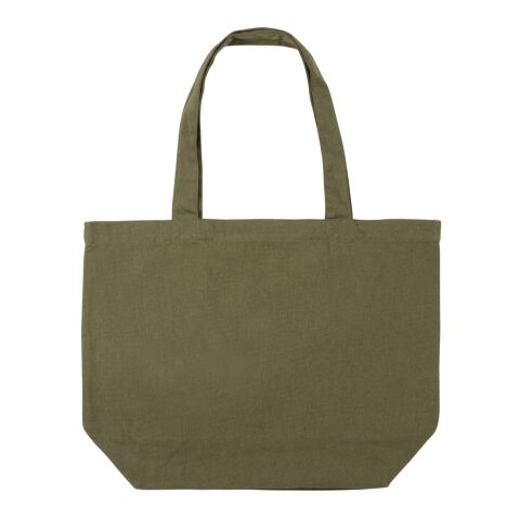 Sac shopping en toile 240g/m² recyclée non teinté Aware™ vert | sans marquage | non disponible | non disponible | non disponible