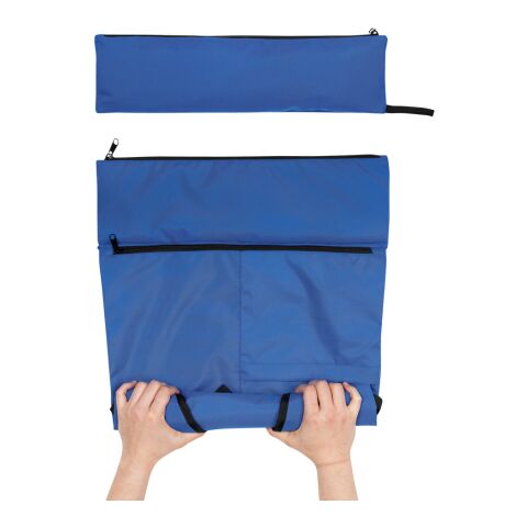 Sac à dos pliable Dillon en rPET AWARE™ bleu royal | sans marquage | non disponible | non disponible | non disponible