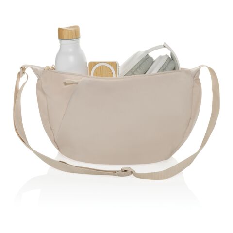 Sac bandoulière XL en rPET AWARE™ Crescent gris | sans marquage | non disponible | non disponible | non disponible