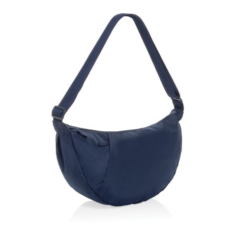 Sac bandoulière XL en rPET AWARE™ Crescent bleu marine | sans marquage | non disponible | non disponible | non disponible