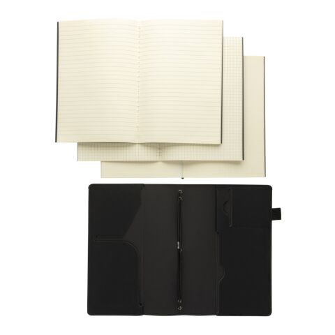 Carnet de notes 3 en 1 rechargeable en PU Daily Notes Binder noir | sans marquage | non disponible | non disponible