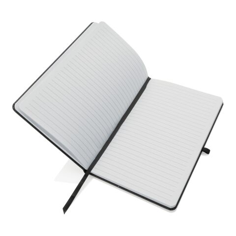 Carnet A5 à couverture rigide en cuir recyclé gris | sans marquage | non disponible | non disponible