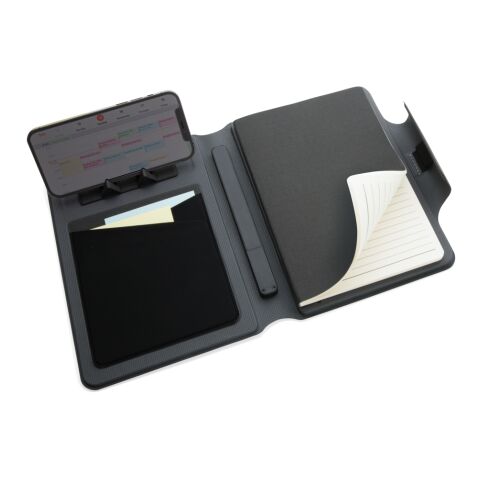 Carnet de notes A5 avec chargeur magnétique 10 W Artic noir | sans marquage | non disponible | non disponible