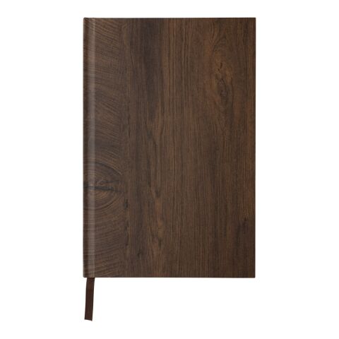Cahier A5 imprimé bois Kavana marron foncé | sans marquage | non disponible | non disponible