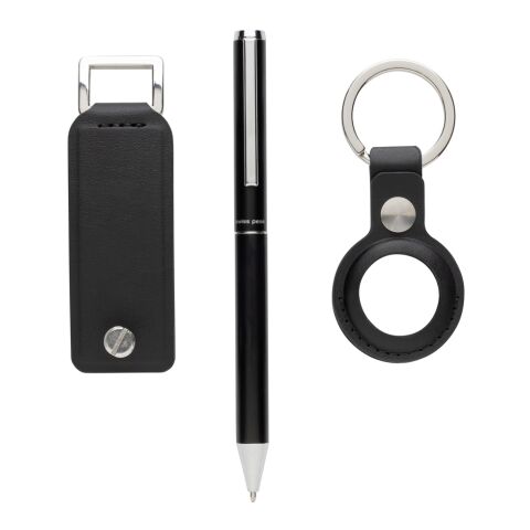 Coffret cadeau 3 pcs en PU recyclé RCS Swiss Peak Tula noir | sans marquage | non disponible | non disponible