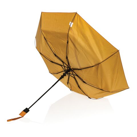 Mini parapluie 21" à ouverture automatique Impact AWARE™ Cadran Solaire Orange | sans marquage | non disponible | non disponible