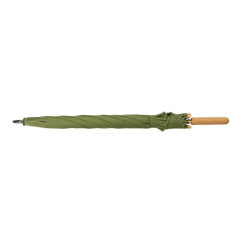 Parapluie 23&quot; en rPET et bambou ouverture auto Impact AWARE™ vert | sans marquage | non disponible | non disponible