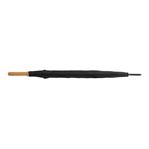 Parapluie 27" en rPET et bambou ouverture auto Impact AWARE™ noir | sans marquage | non disponible | non disponible