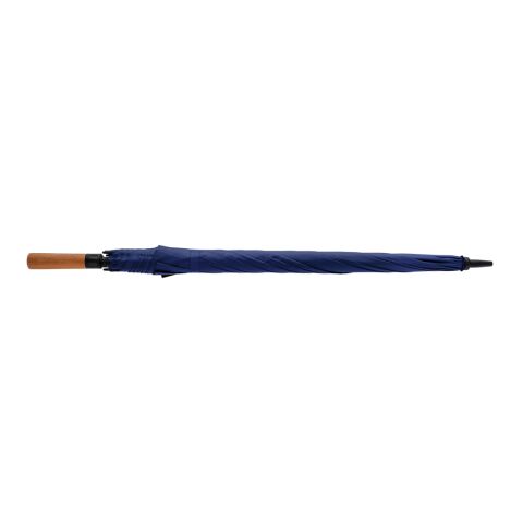 Parapluie 30" en rPET Aware™ et poignée en acacias bleu marine | sans marquage | non disponible | non disponible