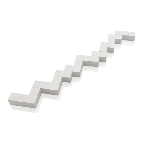 Casse-tête en bois FSC® dans une pochette en toile blanc | sans marquage | non disponible | non disponible