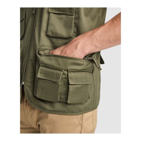 Gilet de travail multi-poches à col en V Venera de 200&nbsp;g/m2 Standard | Dark Sand | 3XL | sans marquage | non disponible | non disponible | non disponible