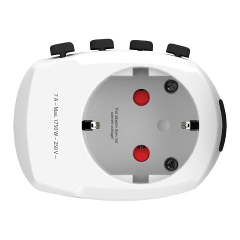 SKROSS Adaptateur de Voyage universel 3-Pôles Pro blanc | sans marquage | non disponible | non disponible