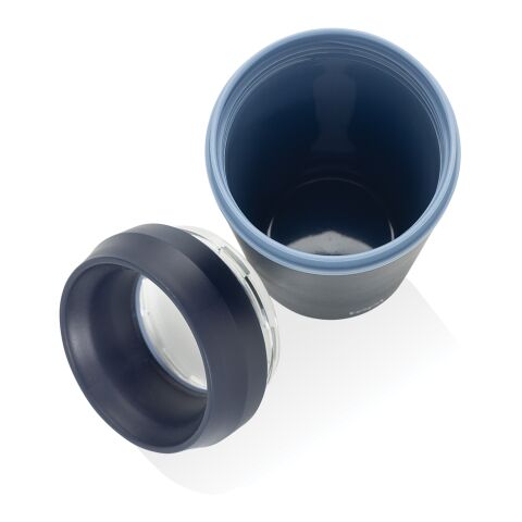 Mug 354 ml avec couvercle 360 en plastique recyclé Topl blue marin | sans marquage | non disponible | non disponible