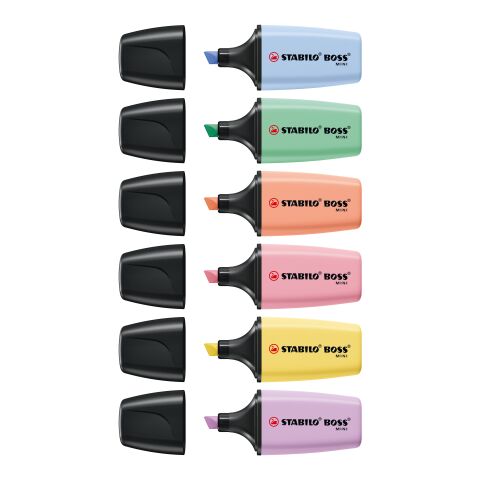 STABILO BOSS MINI Pastel surligneur bleu clair | sans marquage