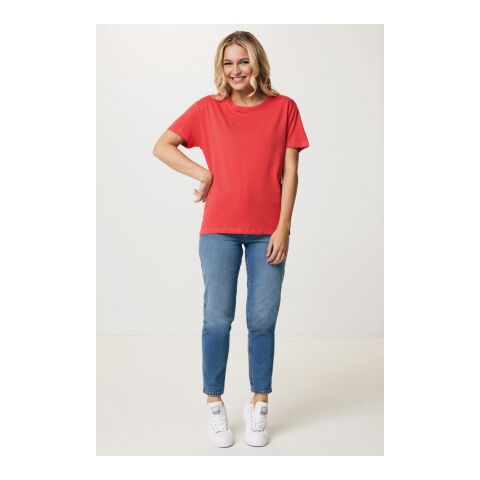 T-shirt pour femmes en coton recyclé Iqoniq Yala Rouge Somptueux | S | sans marquage | non disponible | non disponible | non disponible