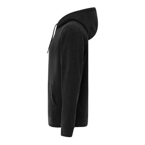 Polaire à capuche en polyester recyclé Iqoniq Trivor noir | 5XL