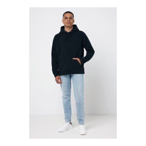 Polaire à capuche en polyester recyclé Iqoniq Trivor noir | 5XL | sans marquage | non disponible | non disponible | non disponible