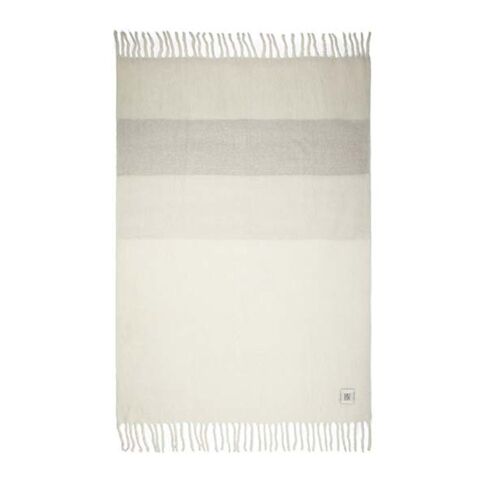 VINGA Plaid en laine mélangée Saletto blanc-beige | sans marquage | non disponible | non disponible | non disponible