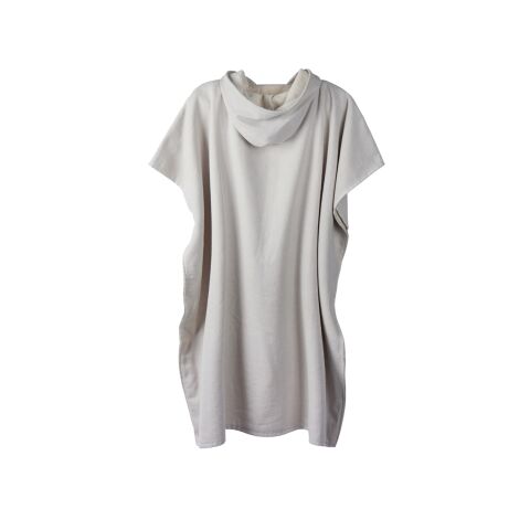 VINGA Poncho de plage ou hammam en éponge Tolo gris-blanc cassé | sans marquage | non disponible | non disponible | non disponible