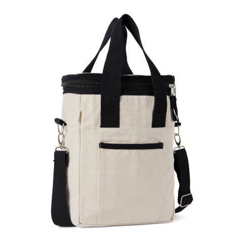 VINGA Tote bag isotherme en toile recyclée AWARE™ Volonne blanc cassé-noir | sans marquage | non disponible | non disponible