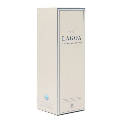 VINGA Bouteille 600ml en acier inoxydable RCS Lagoa bleu clair-blanc | sans marquage | non disponible | non disponible