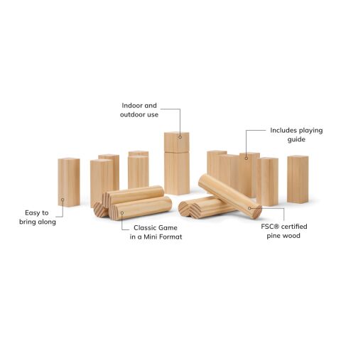 VINGA Mini jeu Kubb marron | sans marquage | non disponible | non disponible