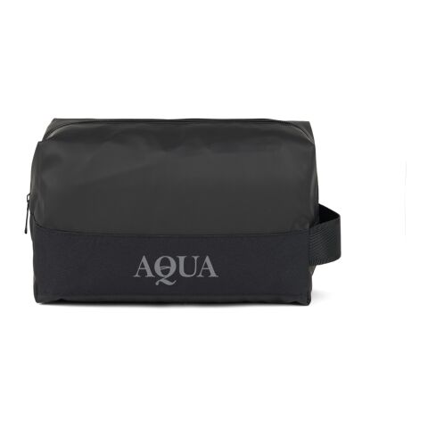 VINGA Trousse de toilette en polyester recyclé GRS Livorno noir | sans marquage | non disponible | non disponible